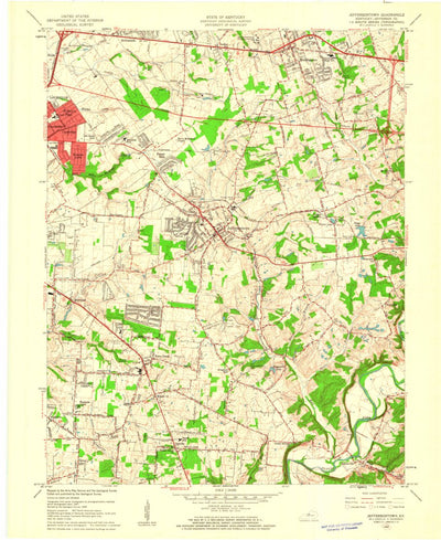United States Geological Survey Jeffersontown, KY (1960, 24000-Scale) digital map