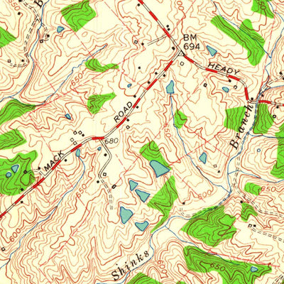 United States Geological Survey Jeffersontown, KY (1960, 24000-Scale) digital map