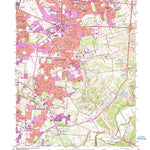 United States Geological Survey Jeffersontown, KY (1984, 24000-Scale) digital map