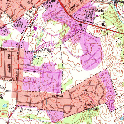 United States Geological Survey Jeffersontown, KY (1984, 24000-Scale) digital map