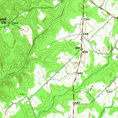 United States Geological Survey Jeffersonville, GA (1956, 62500-Scale) digital map