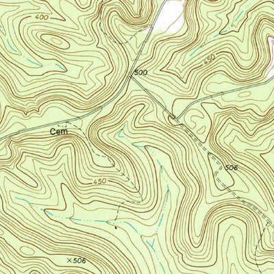 United States Geological Survey Jeffersonville, GA (1974, 24000-Scale) digital map