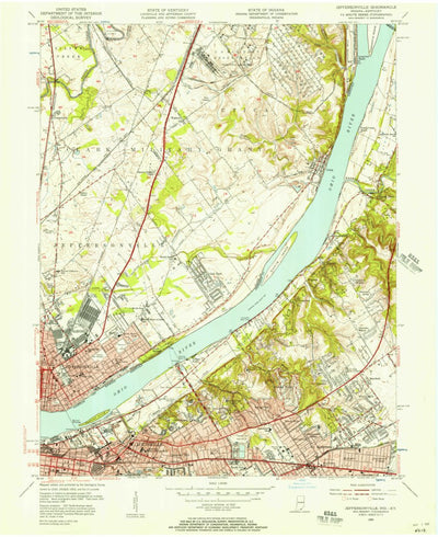 United States Geological Survey Jeffersonville, IN-KY (1955, 24000-Scale) digital map