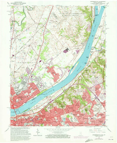 United States Geological Survey Jeffersonville, IN-KY (1965, 24000-Scale) digital map