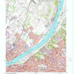 United States Geological Survey Jeffersonville, IN-KY (1993, 24000-Scale) digital map