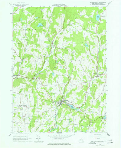 United States Geological Survey Jeffersonville, NY (1965, 24000-Scale) digital map