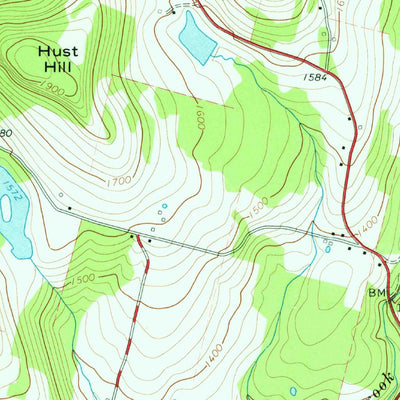 United States Geological Survey Jeffersonville, NY (1965, 24000-Scale) digital map