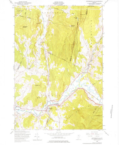 United States Geological Survey Jeffersonville, VT (1948, 24000-Scale) digital map