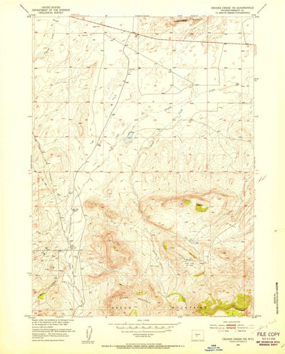 United States Geological Survey Jeffrey City, WY (1951, 24000-Scale) digital map