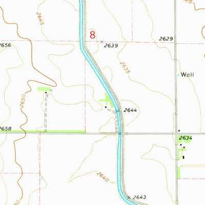 United States Geological Survey Jeffrey Reservoir NE, NE (1970, 24000-Scale) digital map