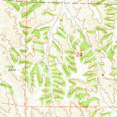 United States Geological Survey Jeffrey Reservoir NE, NE (1970, 24000-Scale) digital map