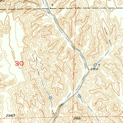 United States Geological Survey Jeffrey Reservoir SW, NE (1956, 24000-Scale) digital map