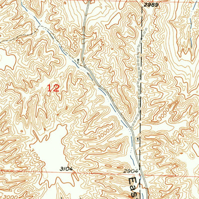 United States Geological Survey Jeffrey Reservoir SW, NE (1956, 24000-Scale) digital map