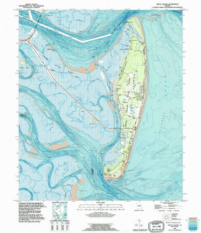 United States Geological Survey Jekyll Island, GA (1993, 24000-Scale) digital map
