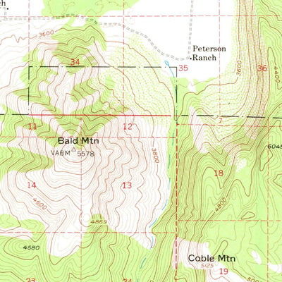 United States Geological Survey Jellico, CA (1957, 62500-Scale) digital map