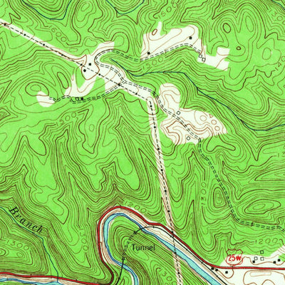 United States Geological Survey Jellico East, TN-KY (1953, 24000-Scale) digital map