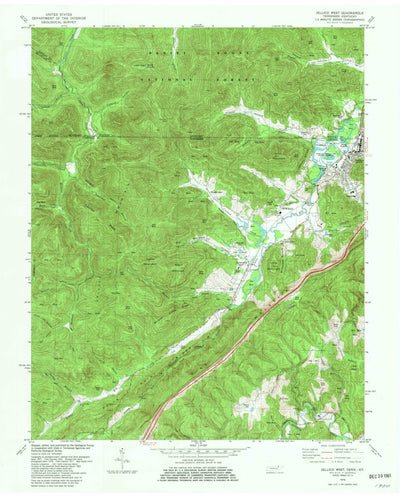 United States Geological Survey Jellico West, TN-KY (1979, 24000-Scale) digital map