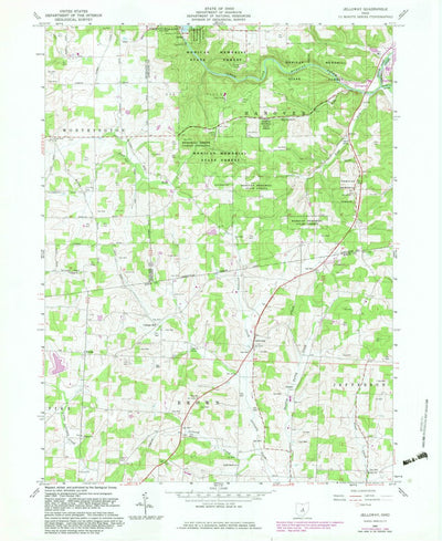United States Geological Survey Jelloway, OH (1961, 24000-Scale) digital map