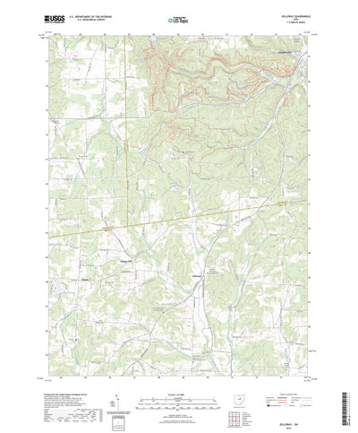 United States Geological Survey Jelloway, OH (2023, 24000-Scale) digital map
