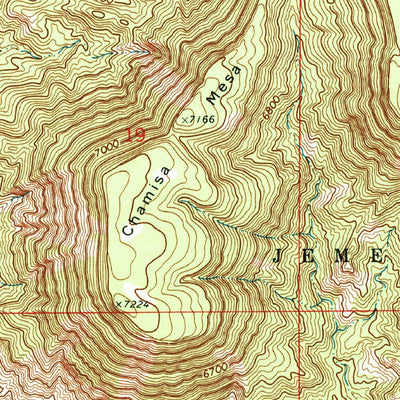 United States Geological Survey Jemez Pueblo, NM (1969, 24000-Scale) digital map