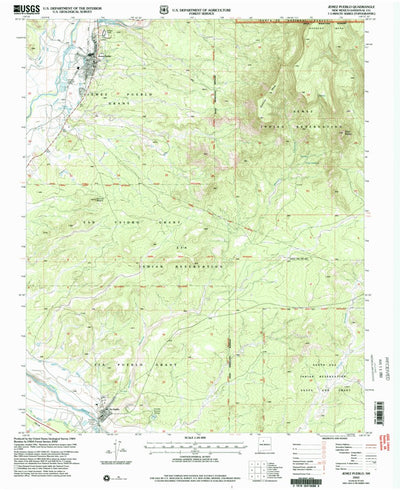 United States Geological Survey Jemez Pueblo, NM (2002, 24000-Scale) digital map