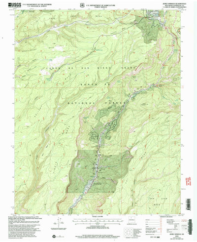 United States Geological Survey Jemez Springs, NM (2002, 24000-Scale) digital map