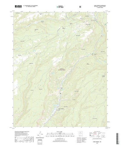 United States Geological Survey Jemez Springs, NM (2020, 24000-Scale) digital map