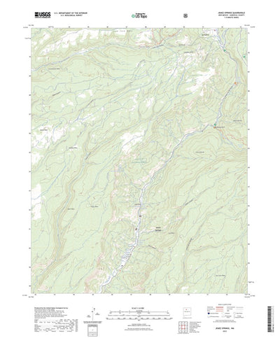United States Geological Survey Jemez Springs, NM (2023, 24000-Scale) digital map