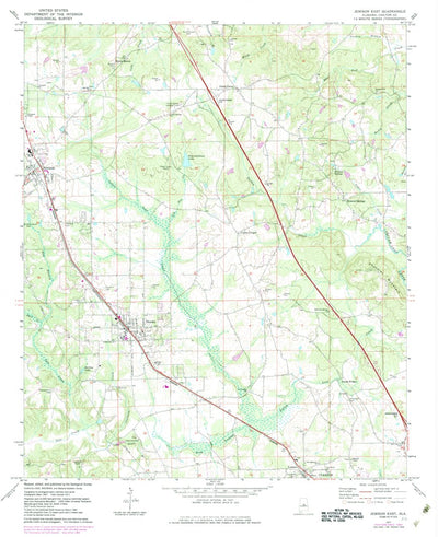 United States Geological Survey Jemison East, AL (1971, 24000-Scale) digital map