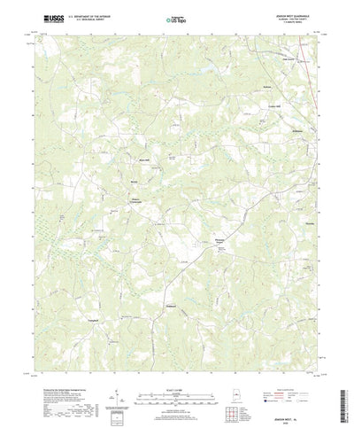 United States Geological Survey Jemison West, AL (2020, 24000-Scale) digital map