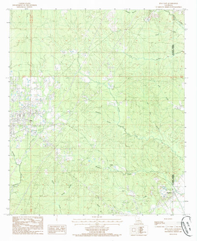 United States Geological Survey Jena East, LA (1985, 24000-Scale) digital map