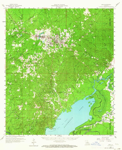 United States Geological Survey Jena, LA (1958, 62500-Scale) digital map