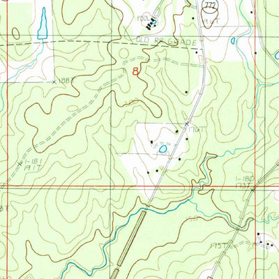 United States Geological Survey Jena West, LA (1985, 24000-Scale) digital map