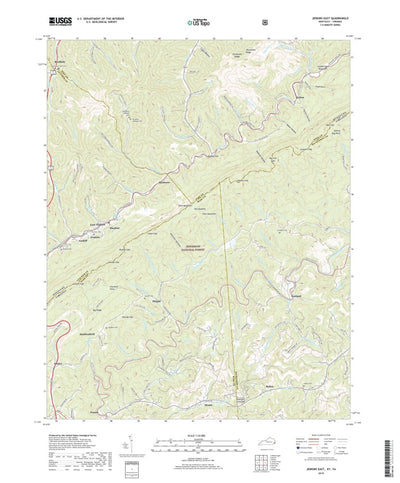 United States Geological Survey Jenkins East, KY (2019, 24000-Scale) digital map