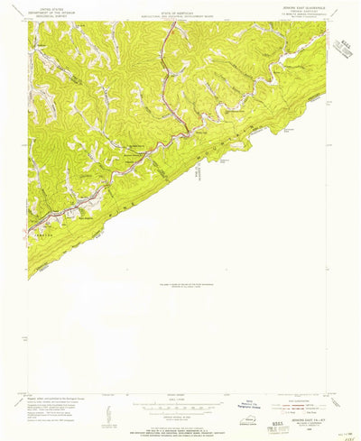 United States Geological Survey Jenkins East, KY-VA (1954, 24000-Scale) digital map
