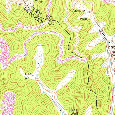 United States Geological Survey Jenkins East, KY-VA (1963, 24000-Scale) digital map