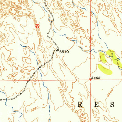 United States Geological Survey Jenkins Mountain, WY (1951, 24000-Scale) digital map