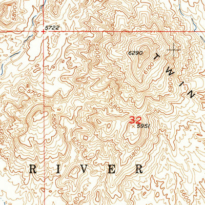 United States Geological Survey Jenkins Mountain, WY (1957, 24000-Scale) digital map