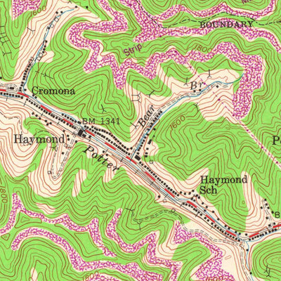 United States Geological Survey Jenkins West, KY-VA (1954, 24000-Scale) digital map