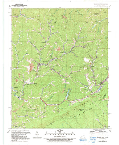 United States Geological Survey Jenkins West, KY-VA (1992, 24000-Scale) digital map