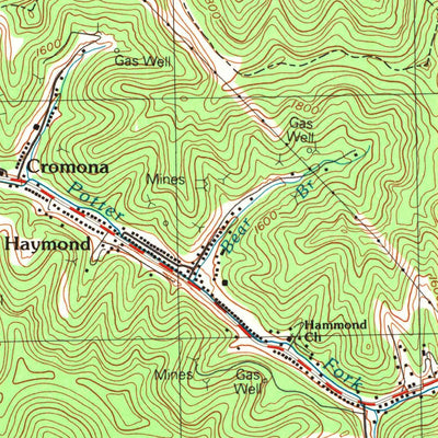 United States Geological Survey Jenkins West, KY-VA (1992, 24000-Scale) digital map
