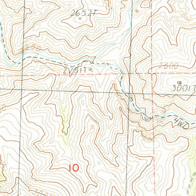 United States Geological Survey Jennies Peak, OR (1988, 24000-Scale) digital map