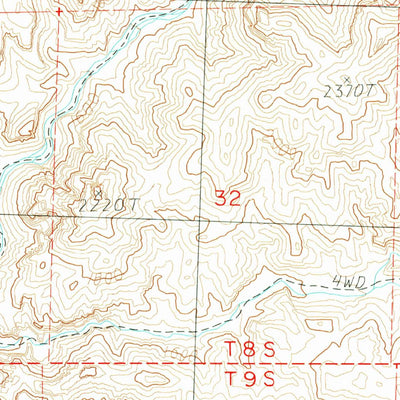 United States Geological Survey Jennies Peak, OR (1988, 24000-Scale) digital map