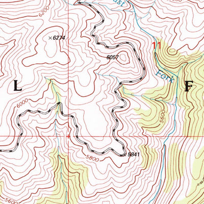United States Geological Survey Jennings Camp Creek, MT (1998, 24000-Scale) digital map