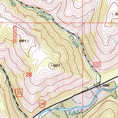 United States Geological Survey Jennings Camp Creek, MT (1998, 24000-Scale) digital map