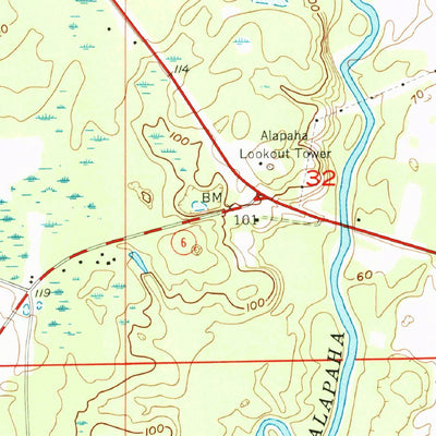 United States Geological Survey Jennings, FL-GA (1956, 24000-Scale) digital map