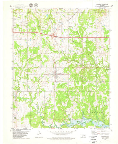United States Geological Survey Jennings, OK (1978, 24000-Scale) digital map