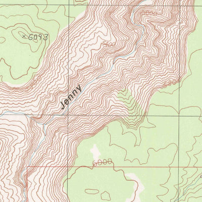 United States Geological Survey Jenny Canyon, UT (1991, 24000-Scale) digital map