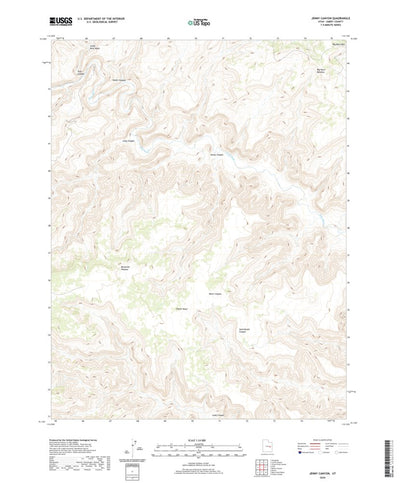 United States Geological Survey Jenny Canyon, UT (2020, 24000-Scale) digital map