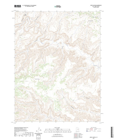 United States Geological Survey Jenny Canyon, UT (2023, 24000-Scale) digital map